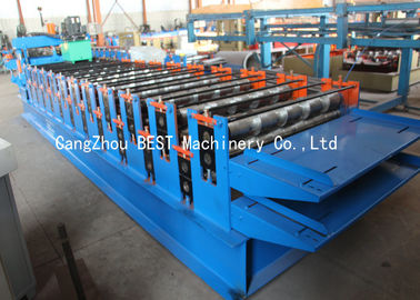 Roof Double Layer Roll Forming Machine Hydraulic Cutting 350H Steel Materials