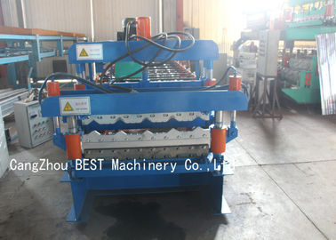 Roof Double Layer Roll Forming Machine Hydraulic Cutting 350H Steel Materials