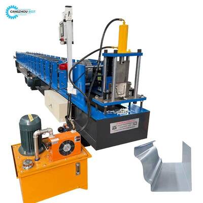Ghana Popular Color Stee K Gutter Making Roll Forming Machine