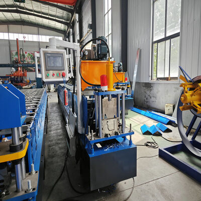 Hydraulic Cutting Type Steel Profile K Gutter Making Roll Forming Machine