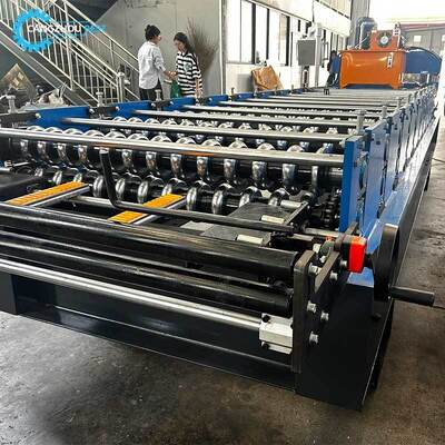 Zambia Popular Color Steel Automatically Cutting Corrugated Roofing Sheet Roll Forming Machine 