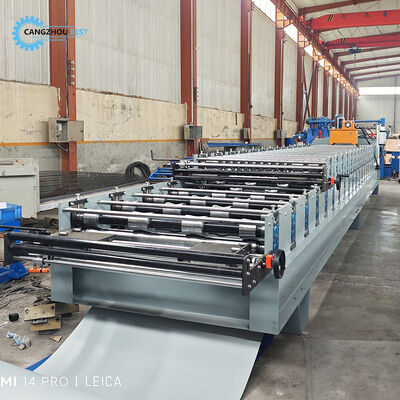 Peru Popular Color Steel Double Layer Tr4&988 Profile Making Roll Forming Machine 