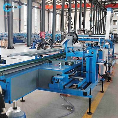 Full Automatic C U Stud Track Profile Bundling Strapping and Robot Palletizing Machine