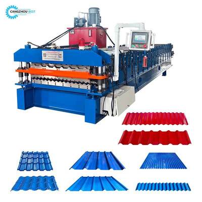 Automatic Double Layer IBR and Corrugated Roof Sheet Roll Forming Machine