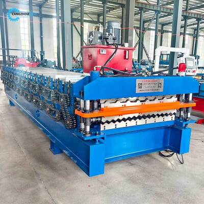 Automatic Double Layer IBR and Corrugated Roof Sheet Roll Forming Machine