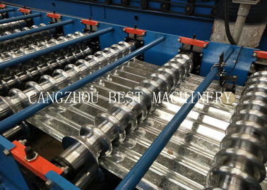 Galvanized Corrugated Roofing Sheet Roll Forming Machine 380v 3kw Power