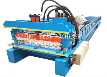 Galvanized Corrugated Roofing Sheet Roll Forming Machine 380v 3kw Power