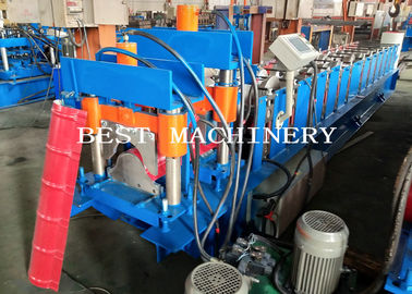 Roof 350H Steel Ridge Cap Roll Forming Machine With PLC Control , CE / ISO