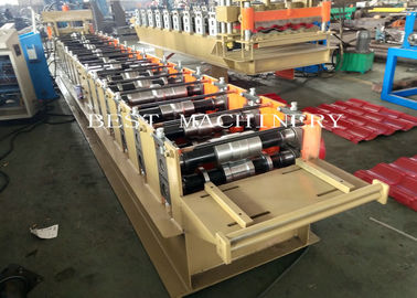 YX-400 Building Material Ridge Cap Roll Forming Making Machine 3kw Power