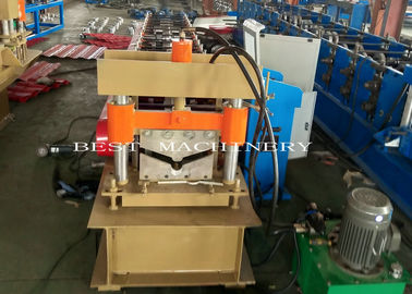 V-Shaped Roof Ridges Roll Forming Machine 8-12m/Min Speed PLC Control