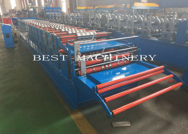 YX-686 762 Double Layer Deck Profile Roof Roll Forming Machine 8-12m/Min Speed