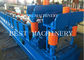 Automatic Roof Ridge Cap Roll Forming Machine , Roll Forming Equipment PLC Control