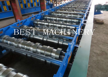 Floor Galvanized Steel Decking Panel Roll Forming Machine PLC Control System