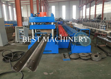 PLC Highway Guardrail Roll Forming Machine Metal Steel Profile W Beam Crash Barrier