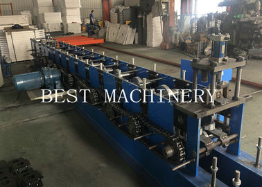 Automatic C Purlin Roll Forming Machine 15-20m / Min PLC Control System