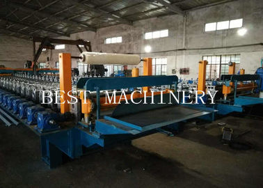 30M/MIN High Speed Roofing Sheet Tile Roll Forming Machine Gear Box Driven