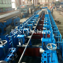 Galvanized Steel Galvanized Punching Holes 2.5mm Cable Tray Manufacturing Machine