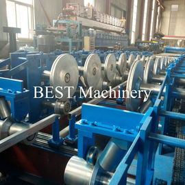 Long Life PLC Control Cable Tray Roll Forming Machine With Punching Production Line