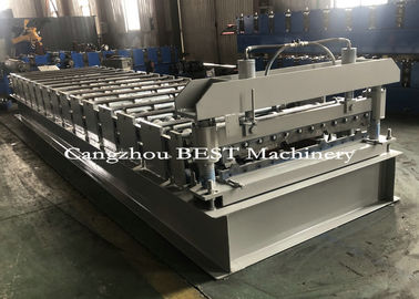 Trapezoidal Metal Roofing Sheet Roll Forming Machine ,  Iron Sheet Making Machine