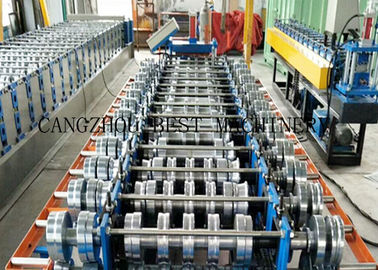 Trapezoidal Metal Roofing Sheet Roll Forming Machine ,  Iron Sheet Making Machine