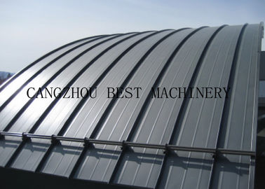 Portable Metal Roofing Sheet Roll Forming Machine , Standing Seam Roof Panel Machine