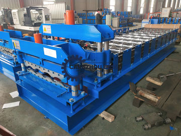 PPGI / GI Material Steel Tile Roll Forming Machine PLC Control With Fast Speed