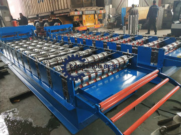 Auto 840 Metal Roofing Sheet Roll Forming Machine PPGI / GI Material With PLC Control