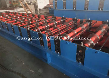 Steel PPGI Sheet Floor Deck Roll Forming Machine 1250 Mm Max Width Fast Speed