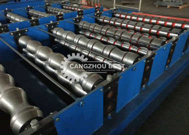 Q Type Roof Tile Roll Forming Machine Galvanized Steel PPGI Coil Oriental Afica Design