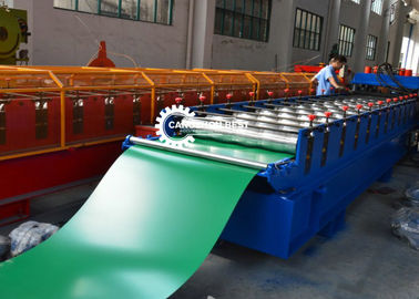 Color Coated Galvanized Steel Roof Sheet Forming Machine In Glazed Roofing Q Tiles