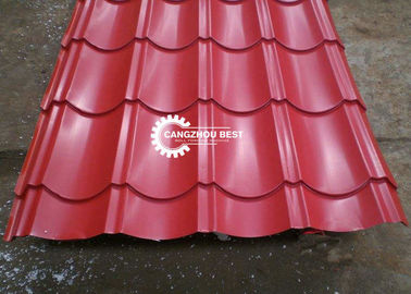 Color Coated Galvanized Steel Roof Sheet Forming Machine In Glazed Roofing Q Tiles