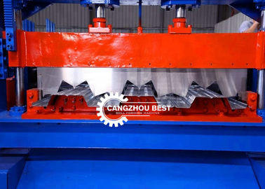 Galvanized Steel Floor Decking Roof Sheet Roll Forming Machine / Line / Equipment