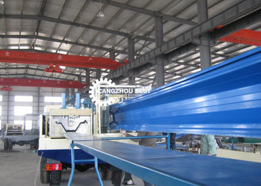 Trapezoid Long K Span Cold Roll Forming Machine For No Girder Curving Roofing Sheet