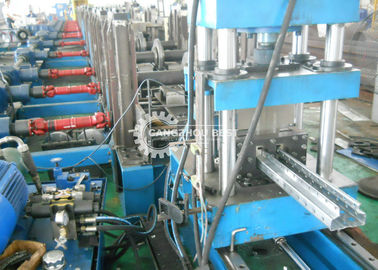 Storage Upright Shelf Frame Profile Rack Roll Forming Machine For Supermarket