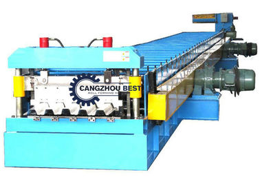 Steel Structure Metal Floor Deck Roll Forming Machine For Building Material