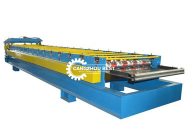 Glazed Roof Tile Roll Forming Machine , Ibr Making Machine 3KW Main Power