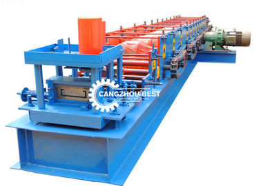 Steel Profile Channel C Shape Metal Roll Forming Machine Hydraulic Cutting