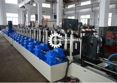 Supermarket Shelf Upright Rack Roll Forming Machine For Storage , Fast Speed