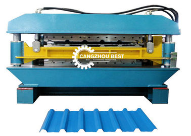 CE Double Layer Profile Roofing Sheet Roll Forming Machine 5.5KW Cutting