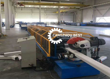 Metal Steel Gutter Profile Drain Pipe Roll Forming Machine Seaming Type