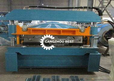 Mexico Profile Galvanized Sheet Floor Deck Roll Forming Machine 6-8m / Min Speed