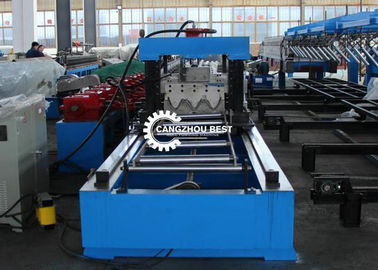 Traffic Barrier Crash Highway Guardrail Roll Forming Machine Hydraulic Cutting