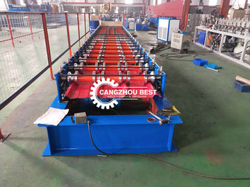 Auto 914 PLC Control Metal Roofing Sheet Roll Forming Machine With PPGI / GI