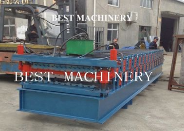 Metal Roof Panel Roll Forming Machine Two Layer 4kw 3kw Power Blue Color