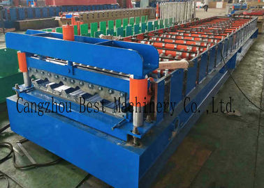 YX-1020 Color Roofing Sheet Roll Forming Machine GI PPGI Raw Material