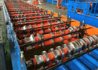 YX-1020 Color Roofing Sheet Roll Forming Machine GI PPGI Raw Material