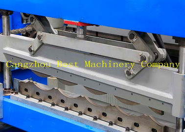 House Roof Glazed Tile Roll Forming Machine , Metal Roof Making Machine