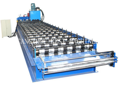 4m/min Glazed Roofing Tile Roll Forming Machine For Roof Building