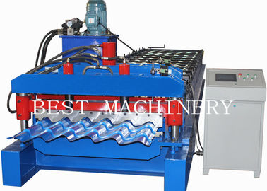 4m/min Glazed Roofing Tile Roll Forming Machine For Roof Building