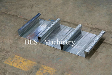 Color Steel High Srength Metal Deck Floor Roll Forming Machine For Closed Floor Decking